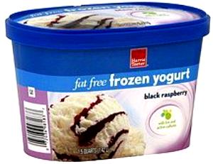 1/2 cup (67 g) Fat Free Black Raspberry Frozen Yogurt