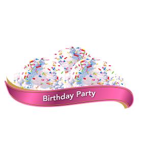 1/2 cup (68 g) Birthday Party Ice Cream