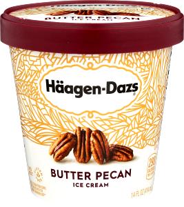 1/2 cup (68 g) Butter Pecan Ice Cream