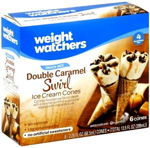 1/2 cup (68 g) Double Churn Fat Free Caramel Swirl Ice Cream