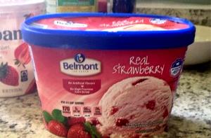1/2 cup (68 g) Real Strawberry Ice Cream