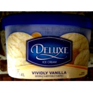 1/2 cup (70 g) Deluxe Vividly Vanilla Ice Cream