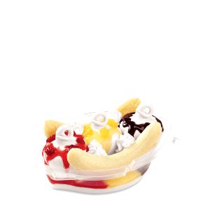 1/2 cup (70 g) Premium Banana Split Ice Cream