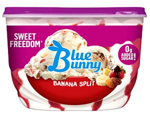 1/2 cup (71 g) No Sugar Added Banana Split Ice Cream