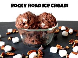 1/2 cup (74 g) Rocky Road Ice Cream