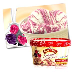 1/2 cup (76 g) Raspberry Cream Swirl Ice Cream