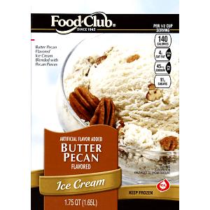 1/2 cup (80 g) Butter Pecan Ice Cream