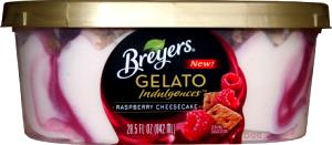 1/2 cup (81 g) Gelato Indulgences Raspberry Cheesecake