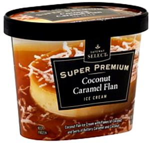 1/2 cup (84 g) Coconut Caramel Flan Ice Cream