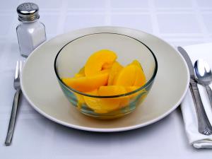 1/2 cup (84 g) Peaches & Homemade Vanilla Ice Cream