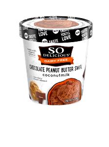 1/2 cup (85 g) Coconut Milk Ice Cream - Chocolate Peanut Butter Swirl
