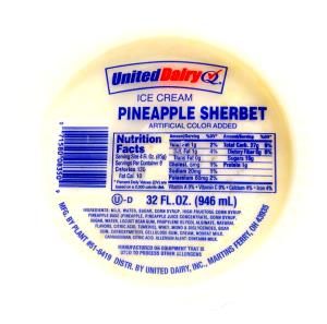 1/2 cup (85 g) Pineapple Sherbet