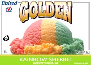 1/2 cup (85 g) Rainbow Sherbert