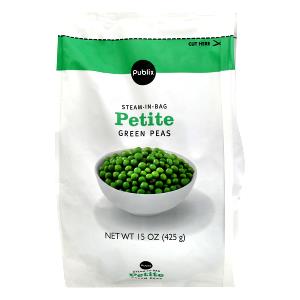 1/2 cup (85 g) Steam in Bag Petite Green Peas
