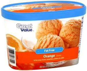 1/2 cup (86 g) Fat Free Orange Sherbet