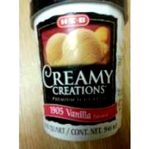 1/2 cup (87 g) Creamy Creations 1905 Vanilla Ice Cream