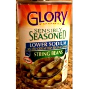1/2 cup (88 g) Sensibly Seasoned Lower Sodium String Beans