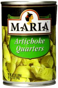 1/2 Cup Artichoke Quars, Canned