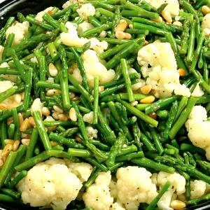1/2 Cup Asparagus, Cauliflower & Pine Nuts