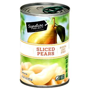 1/2 Cup Bartlett Pears, Sliced In Light Syrup