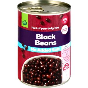 1/2 Cup Black Bean, No Added Salt