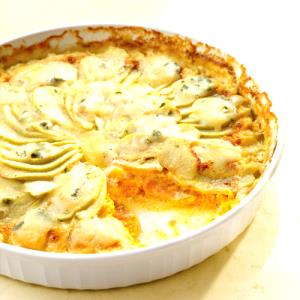 1/2 Cup Butternut Squash, Apple & Gorgonzola Gratin