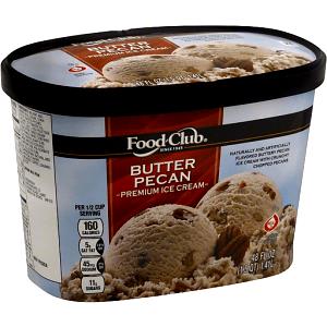 1/2 Cup Ice Cream, Butter Pecan, Premium