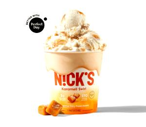 1/2 Cup Ice Cream, Caramel Swirl, Fat Free