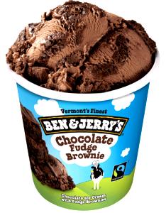 1/2 Cup Ice Cream, Chocolate Fudge Brownie