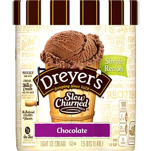 1/2 Cup Ice Cream, Creamy Chocolate, Light