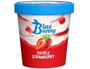 1/2 Cup Ice Cream, Double Strawberry, Pint