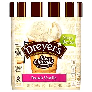 1/2 Cup Ice Cream, French Vanilla, Light