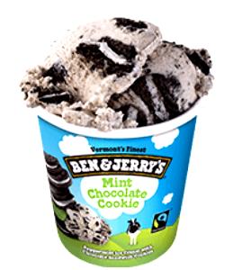 1/2 Cup Ice Cream, Mint Chocolate Cookie