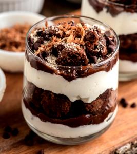 1/2 Cup Ice Cream, One Cheesecake Brownie