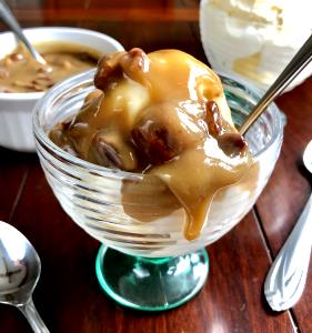 1/2 Cup Ice Cream, Praline & Caramel