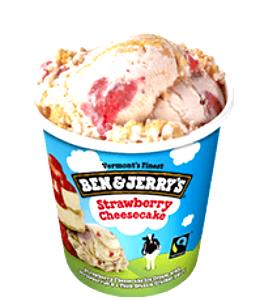 1/2 Cup Ice Cream, Strawberry Cheesecake, Pint