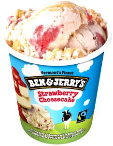 1/2 Cup Ice Cream, Strawberry Cheesecake