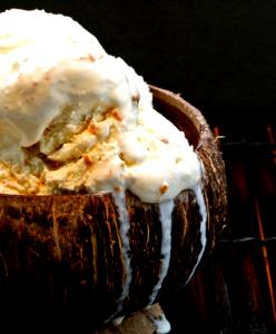 1/2 Cup Ice Cream, Toasted Coconut Sesame Brittle