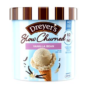 1/2 Cup Ice Cream, Vanilla Bean, No Sugar Added