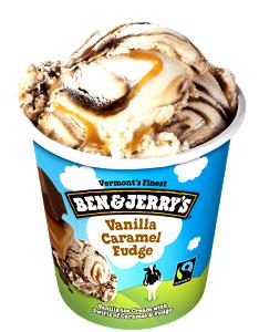 1/2 Cup Ice Cream, Vanilla Caramel Fudge