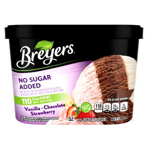 1/2 Cup Ice Cream, Vanilla-Chocolate-Strawberry