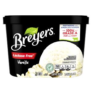 1/2 Cup Ice Cream, Vanilla, Lactose Free