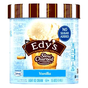 1/2 Cup Ice Cream, Vanilla, No Sugar Added