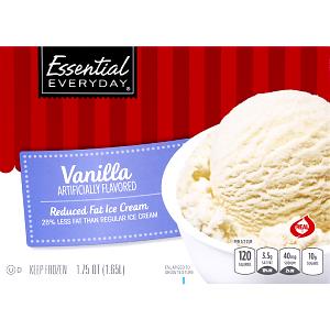 1/2 Cup Ice Cream, Vanilla, Reduced Fat