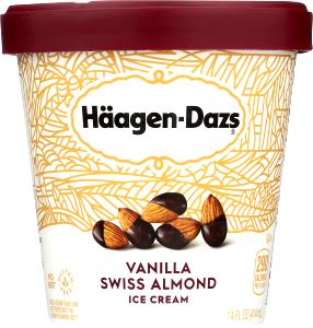 1/2 Cup Ice Cream, Vanilla Swiss Almond