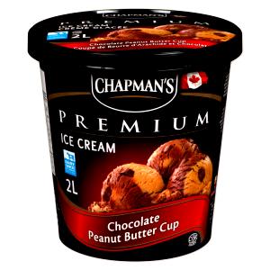 1/2 cup Chocolate Peanut Butter Cup Premium Ice Cream