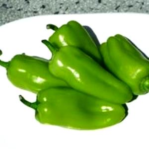 1/2 Cup Chopped Sweet Green Peppers (Without Salt, Drained, Cooked, Boiled)