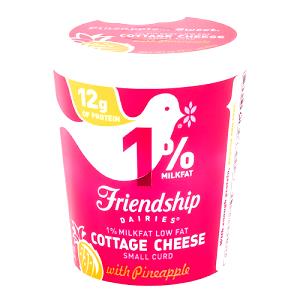 1/2 Cup Cottage Cheese, Nonfat W/Pineapple