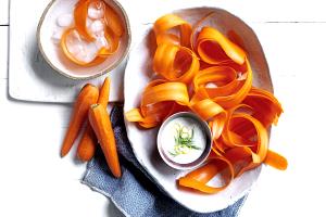 1/2 Cup Curly Sliced Carrots
