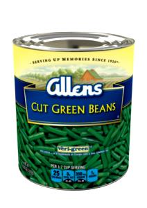 1/2 Cup Cut Green Beans - No Salt Added